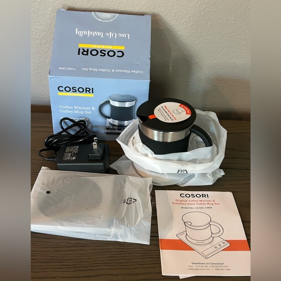 NWT…Coffee Mug Warmer & Stainless Mug - Picture 7 of 10